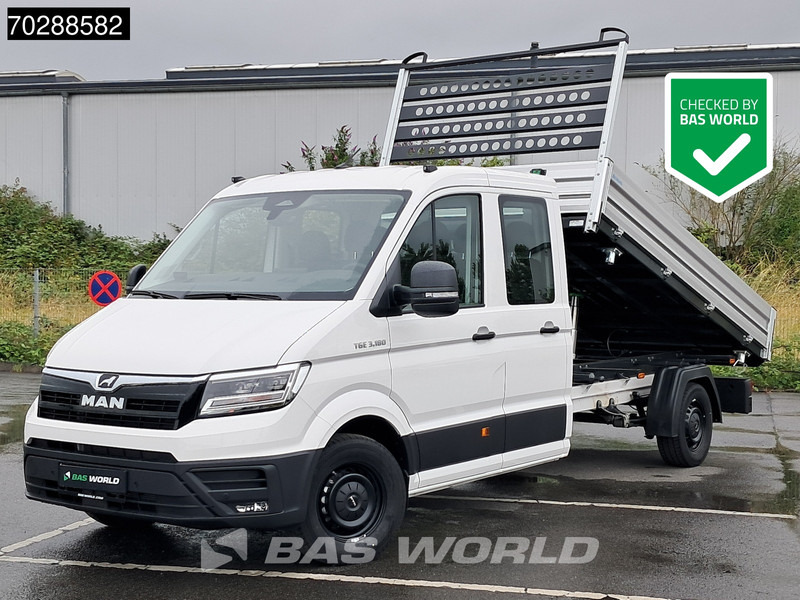 MAN TGE 3.180 Neu! Dreiseitenkipper Automatik 2025 Facelift 180PS AHK LED Klima Tempomat Navi ACC Euro6 Kieper 3m3 A/C Towbar - Utilitaire benne: photos 1 MAN TGE 3.180 Neu! Dreiseitenkipper Automatik 2025 Facelift 180PS AHK LED Klima Tempomat Navi ACC Euro6 Kieper 3m3 A/C Towbar - Utilitaire benne: photos 1