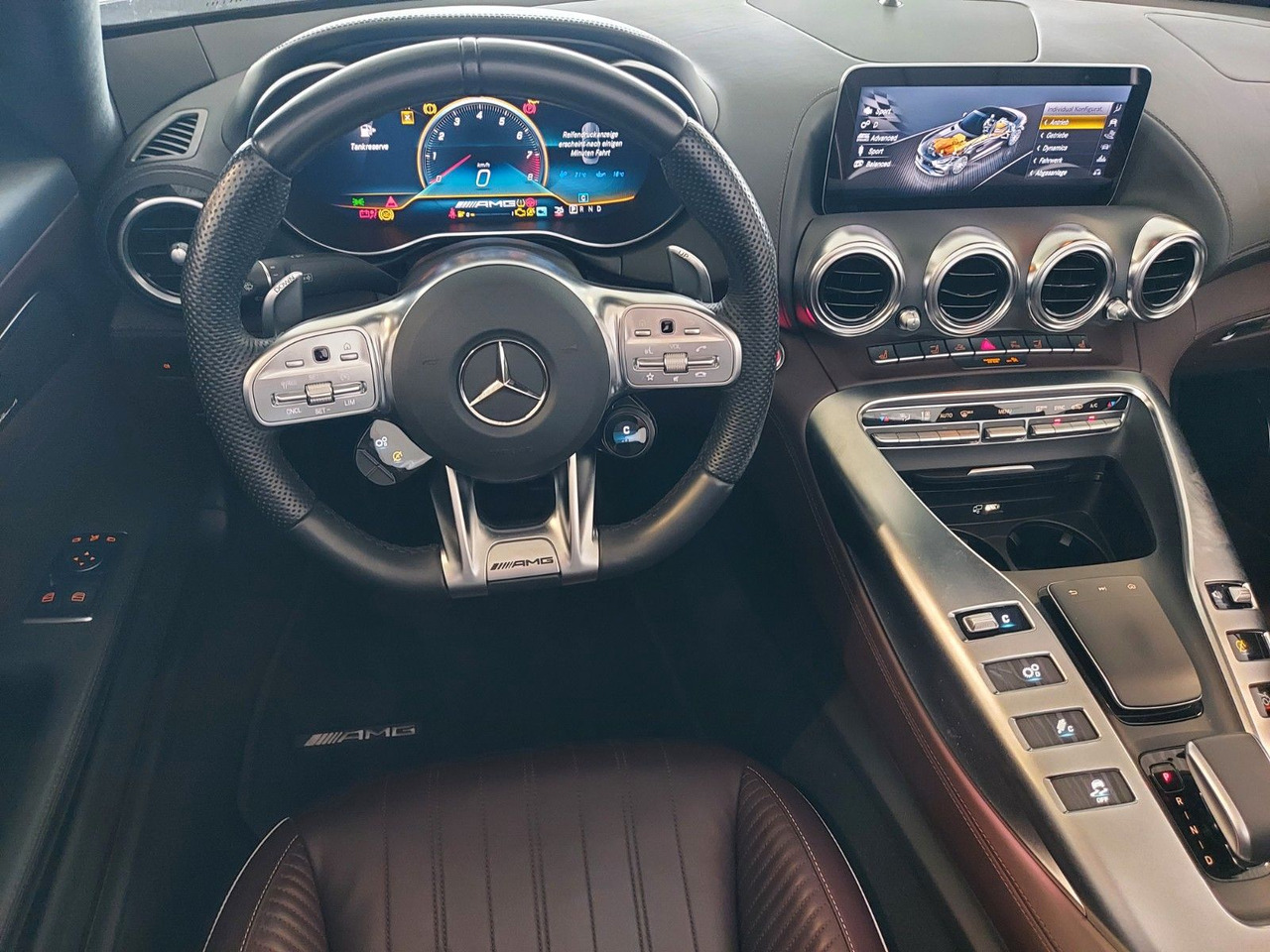 Cabriolet Mercedes-Benz AMG GT Roadster Nappa Burmester: photos 18