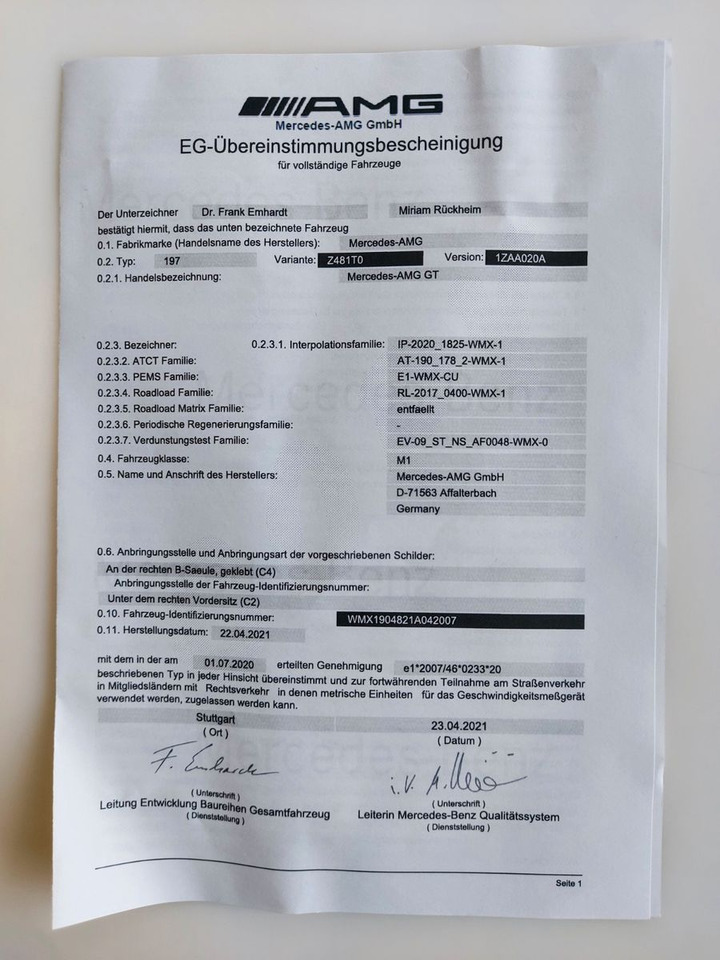 Cabriolet Mercedes-Benz AMG GT Roadster Nappa Burmester: photos 26