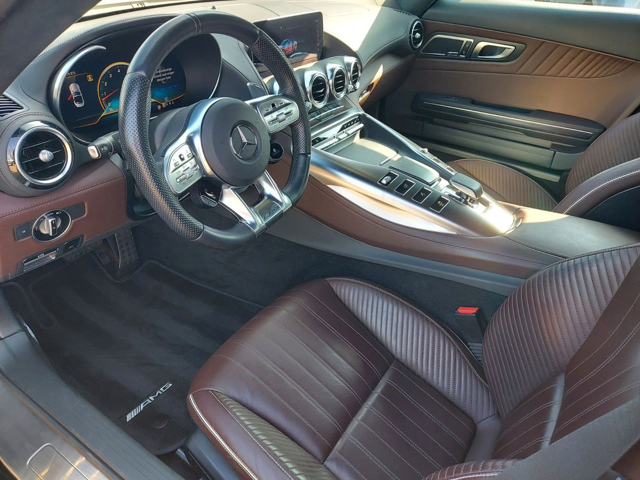 Cabriolet Mercedes-Benz AMG GT Roadster Nappa Burmester: photos 12