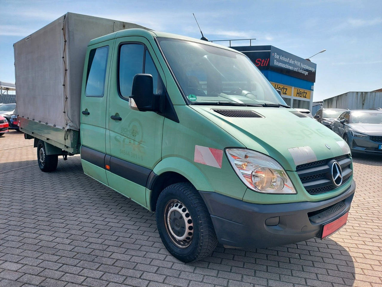 Mercedes-Benz Sprinter II Pritsche/DoKa 313 CDI KLIMA 7 SITZE - Utilitaire rideaux coulissants (PLSC), Utilitaire double cabine: photos 1 Mercedes-Benz Sprinter II Pritsche/DoKa 313 CDI KLIMA 7 SITZE - Utilitaire rideaux coulissants (PLSC), Utilitaire double cabine: photos 1