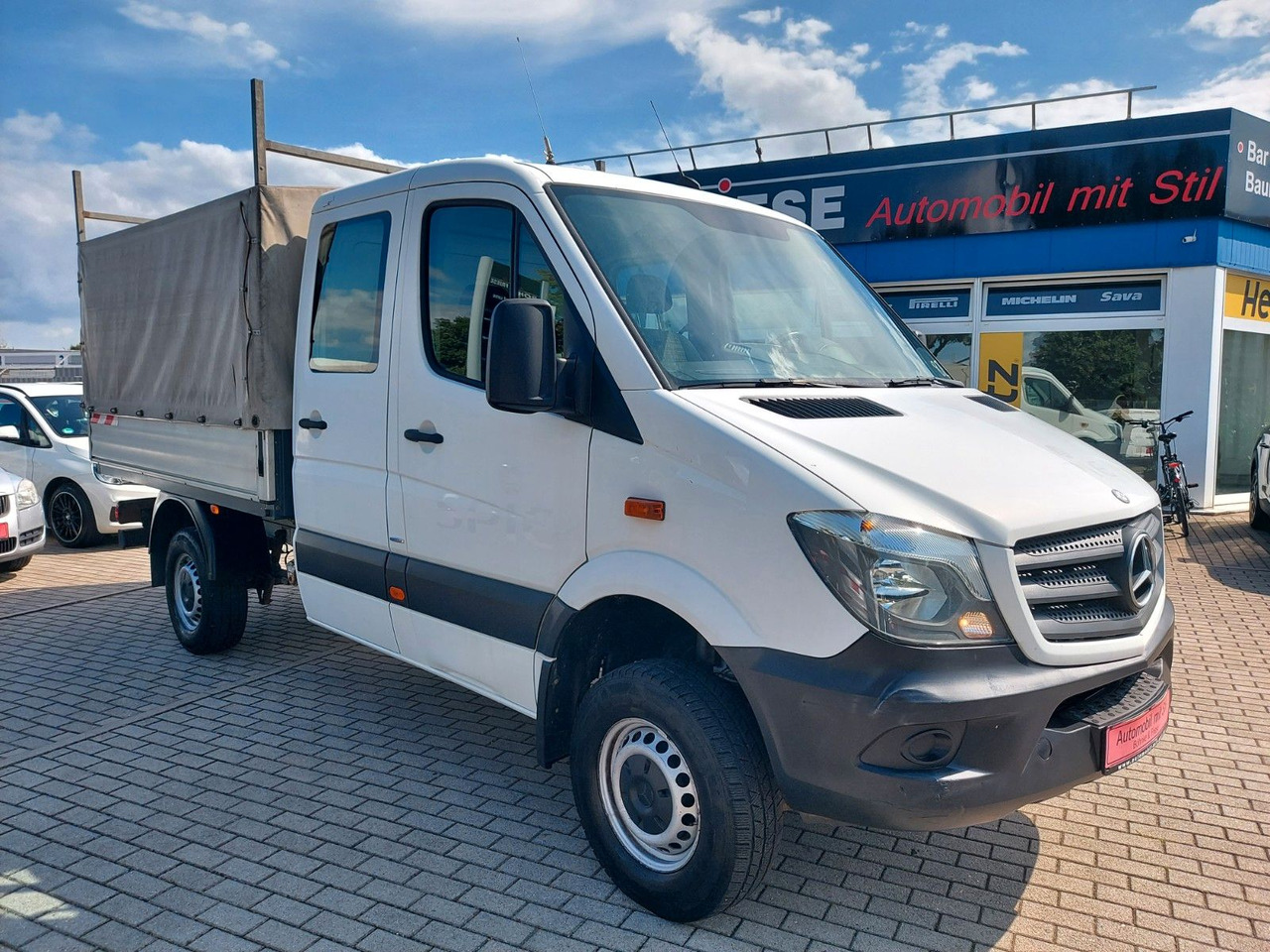 Mercedes-Benz Sprinter II Pritsche/DoKa 316 CDI 4X4 KLIMA - Utilitaire rideaux coulissants (PLSC), Utilitaire double cabine: photos 1 Mercedes-Benz Sprinter II Pritsche/DoKa 316 CDI 4X4 KLIMA - Utilitaire rideaux coulissants (PLSC), Utilitaire double cabine: photos 1