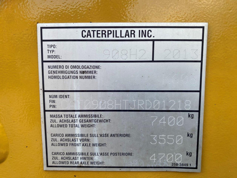 Chargeuse Caterpillar 908 H2 NVT: photos 14