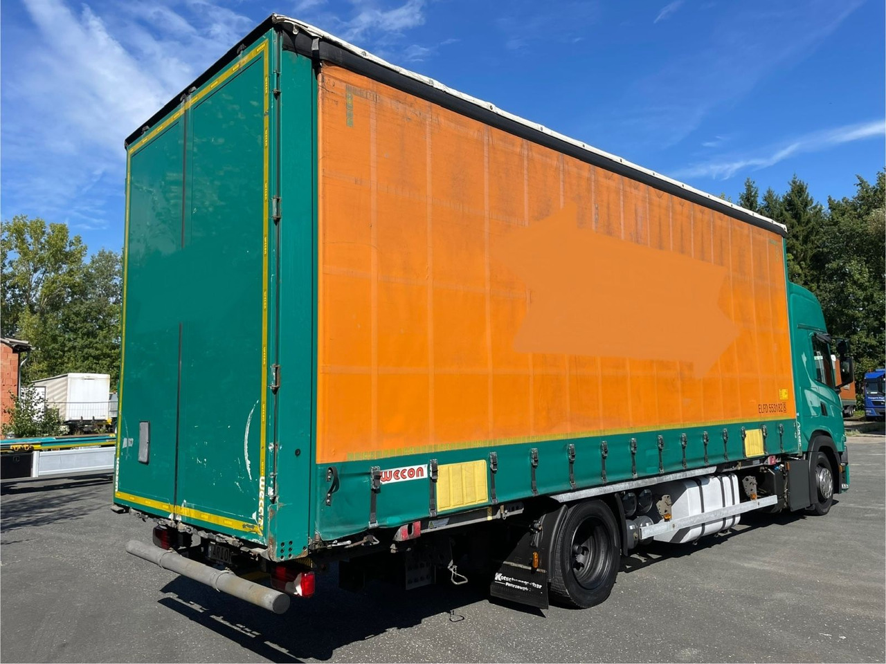 Scania G450 Pritsche+Plane/Wechsler/WECON/StandAC/EU6d - Camion à rideaux coulissants: photos 4 Scania G450 Pritsche+Plane/Wechsler/WECON/StandAC/EU6d - Camion à rideaux coulissants: photos 4