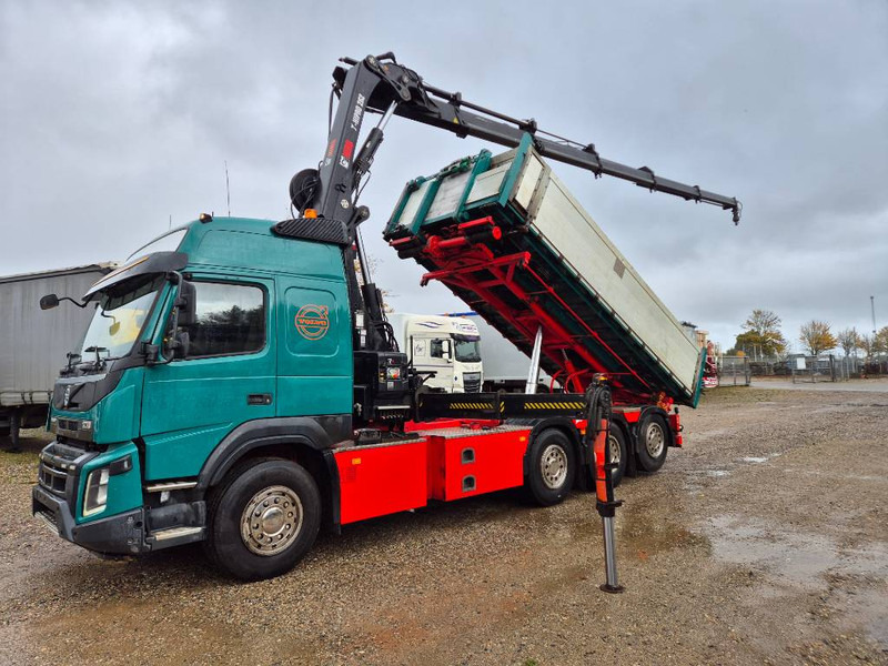 Volvo FMX 500 8x4 // HIAB X-HIPRO 262 EP-5 // 3-Tipper - Camion grue: photos 1 Volvo FMX 500 8x4 // HIAB X-HIPRO 262 EP-5 // 3-Tipper - Camion grue: photos 1