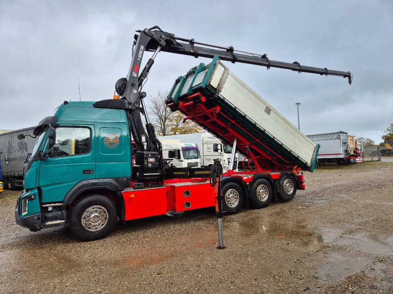 Volvo FMX 500 8x4 // HIAB X-HIPRO 262 EP-5 // 3-Tipper - Camion grue: photos 2 Volvo FMX 500 8x4 // HIAB X-HIPRO 262 EP-5 // 3-Tipper - Camion grue: photos 2