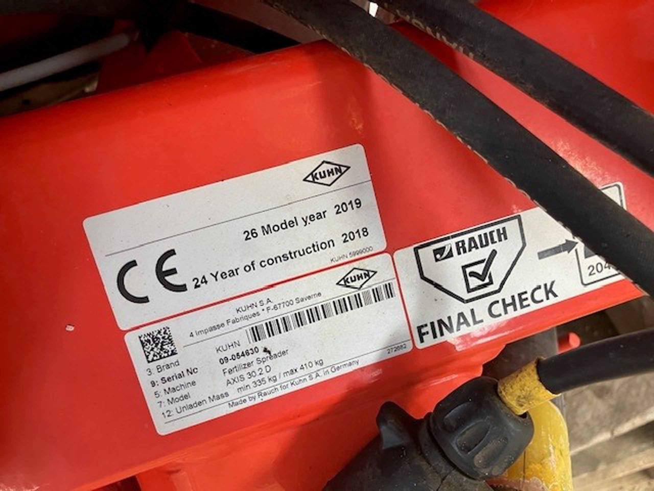 Kuhn Axis 30.2D - Distributeur d'engrais: photos 2 Kuhn Axis 30.2D - Distributeur d'engrais: photos 2