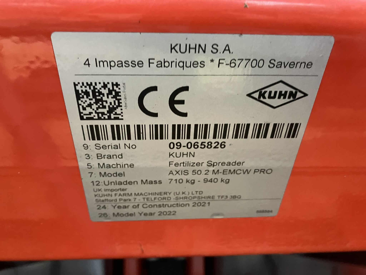 Kuhn Axis 50.2 M-ECW - Distributeur d'engrais: photos 5 Kuhn Axis 50.2 M-ECW - Distributeur d'engrais: photos 5