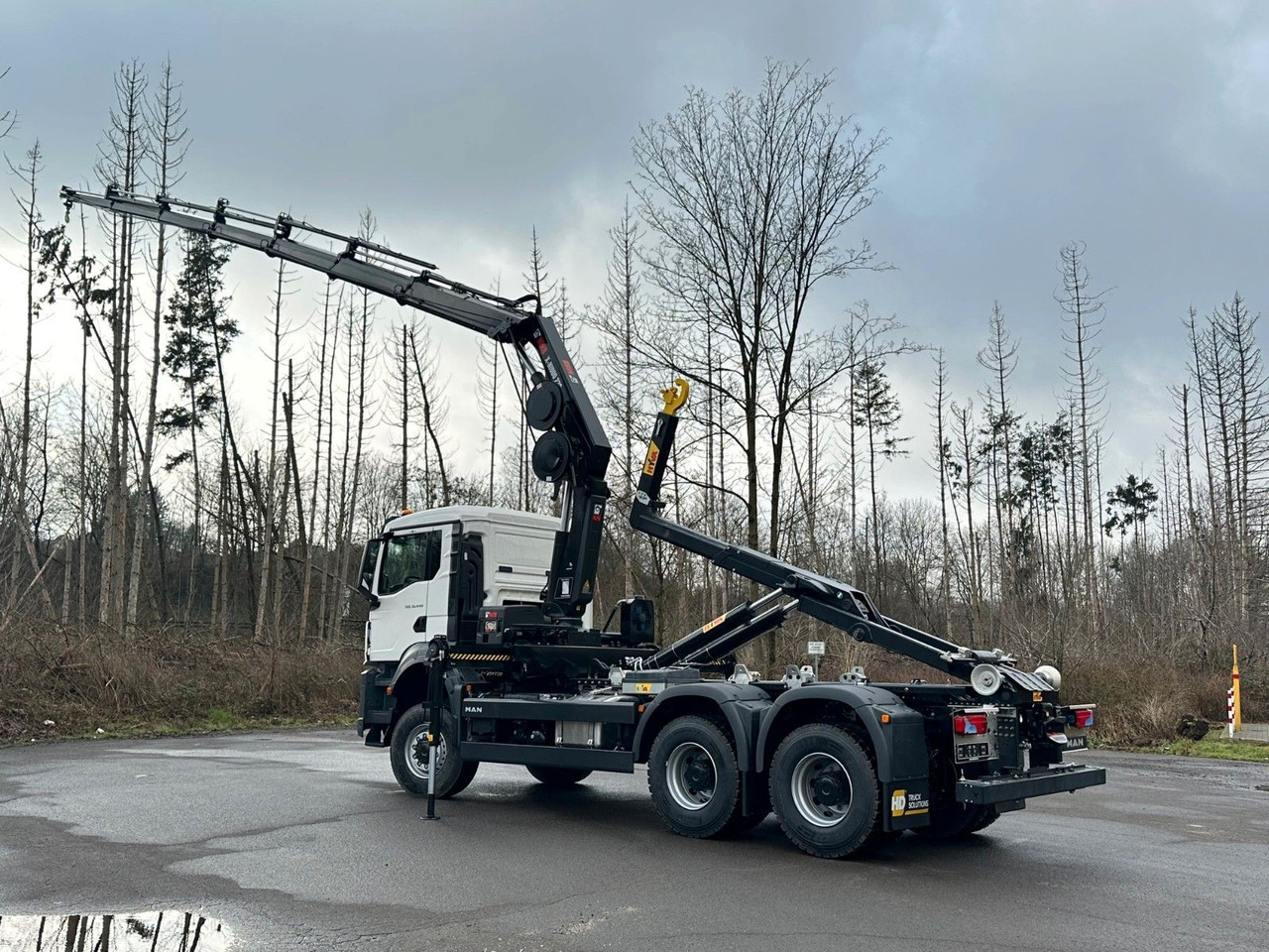 MAN TGS 33.440 6x6 BB Abrollkipper+Kran Hiab 228-6 - Camion ampliroll, Camion grue: photos 5 MAN TGS 33.440 6x6 BB Abrollkipper+Kran Hiab 228-6 - Camion ampliroll, Camion grue: photos 5