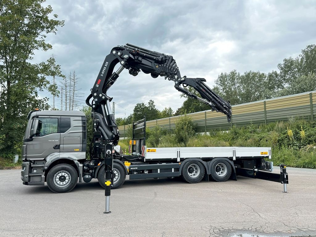 MAN TGS 35.520 8x4 BL HIAB X-HiPro858E-8 & Jib150x-6 - Camion grue, Camion plateau: photos 4 MAN TGS 35.520 8x4 BL HIAB X-HiPro858E-8 & Jib150x-6 - Camion grue, Camion plateau: photos 4