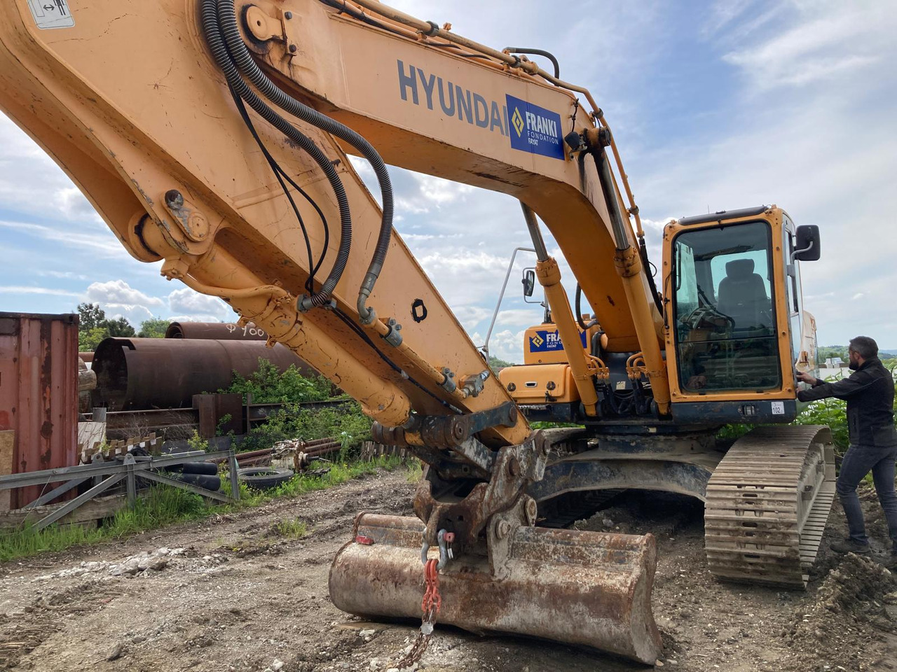 PELLE SUR CHENILLES HYUNDAI ROBEX 250 NLC-9 - Pelle sur chenille: photos 2 PELLE SUR CHENILLES HYUNDAI ROBEX 250 NLC-9 - Pelle sur chenille: photos 2