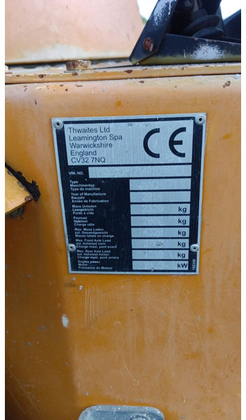 Thwaites - Mini tombereau: photos 4 Thwaites - Mini tombereau: photos 4