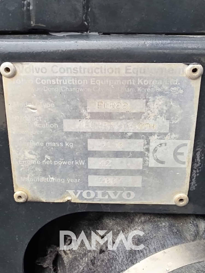 VOLVO ECR88 PLUS - Mini pelle: photos 5 VOLVO ECR88 PLUS - Mini pelle: photos 5