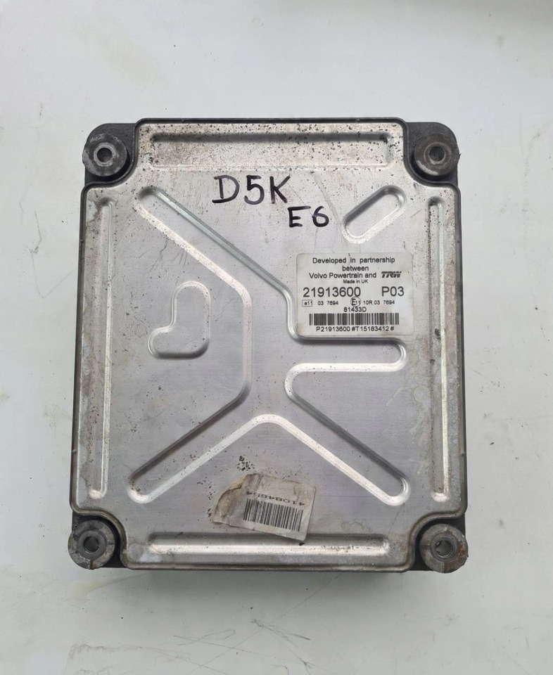 VOLVO KASETA KOMPUTER SILNIKA RENAULT GAMA D VOLVO FL EURO 6 21913600 P02 / P03 - Bloc de gestion pour Camion: photos 4 VOLVO KASETA KOMPUTER SILNIKA RENAULT GAMA D VOLVO FL EURO 6 21913600 P02 / P03 - Bloc de gestion pour Camion: photos 4