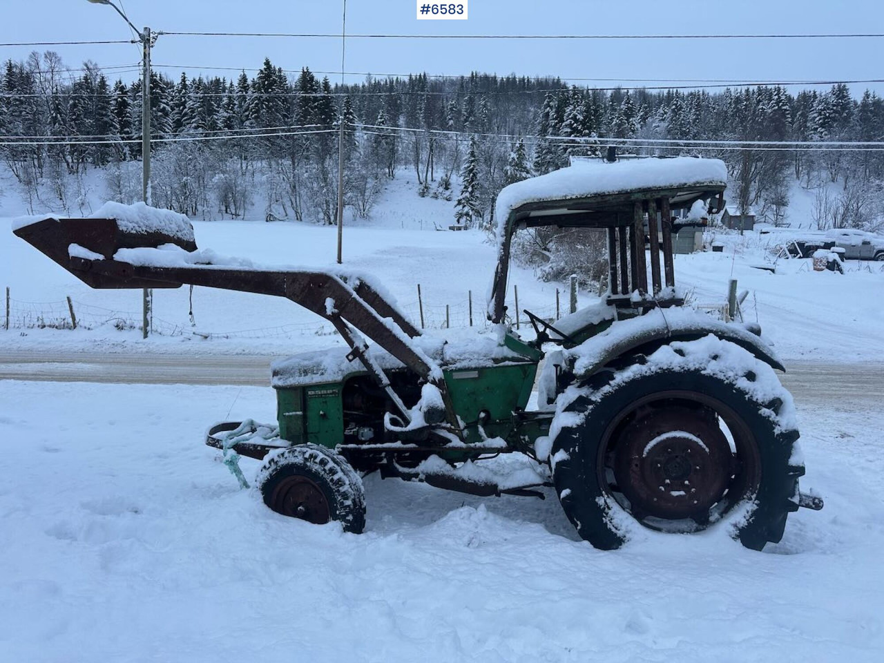1969 Deutz D5005 tractor w/ front loader. Rep. object. - Tracteur agricole: photos 1 1969 Deutz D5005 tractor w/ front loader. Rep. object. - Tracteur agricole: photos 1