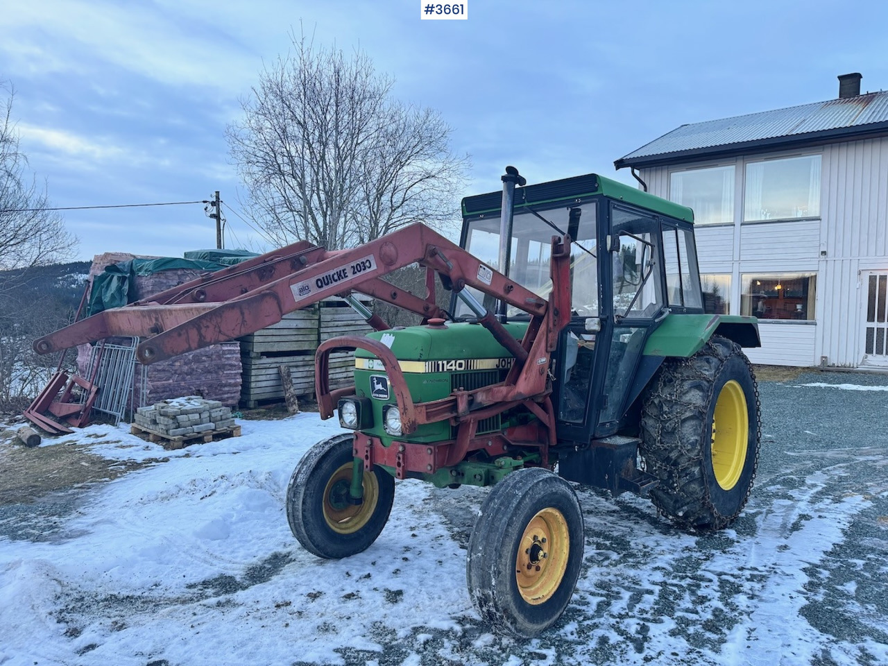 1980 John Deere 1140 Synchron w/ Front loader and bucket - Tracteur agricole: photos 2 1980 John Deere 1140 Synchron w/ Front loader and bucket - Tracteur agricole: photos 2