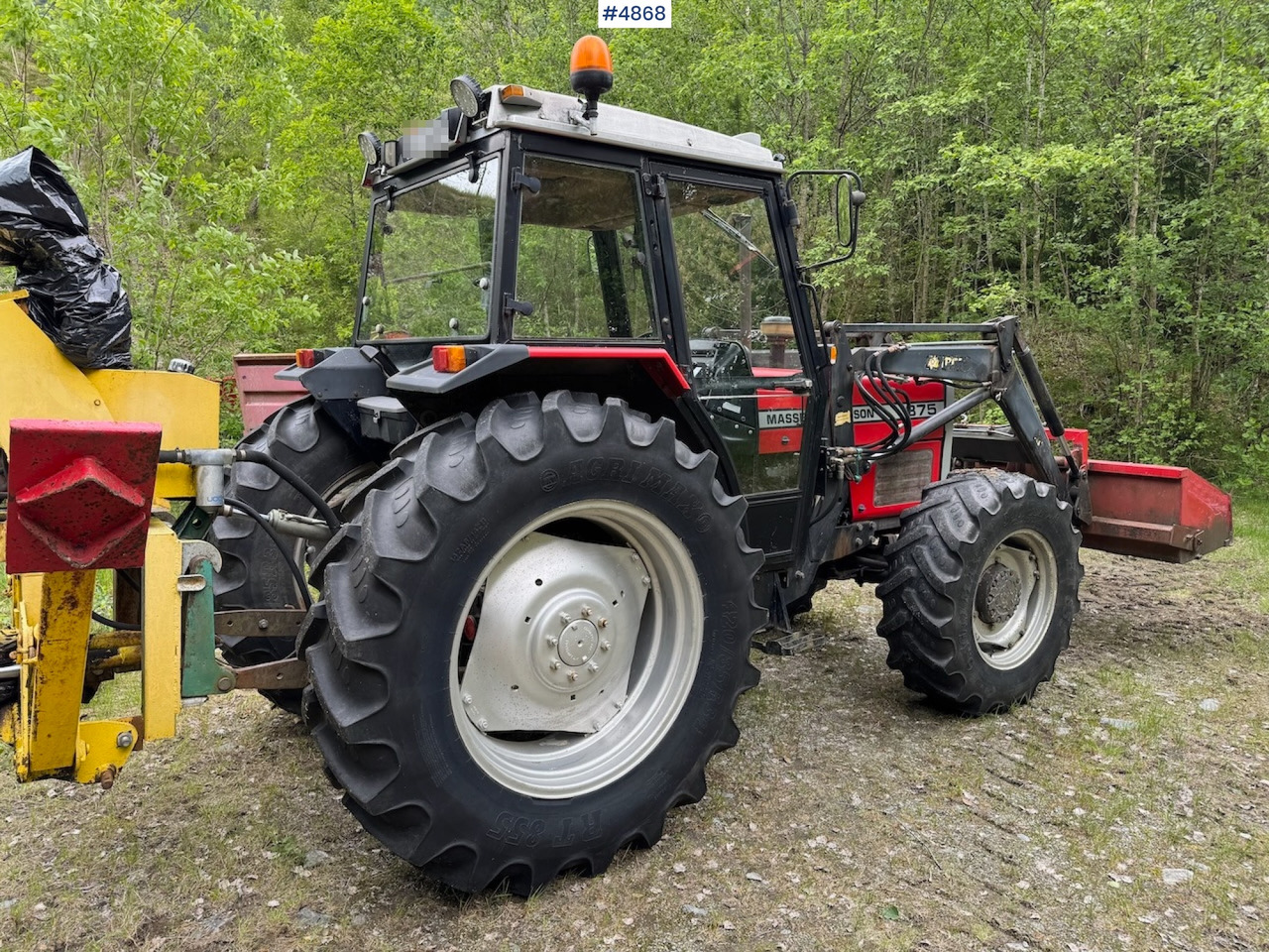 1988 Massey Ferguson 375 w/front loader - Tracteur agricole: photos 2 1988 Massey Ferguson 375 w/front loader - Tracteur agricole: photos 2