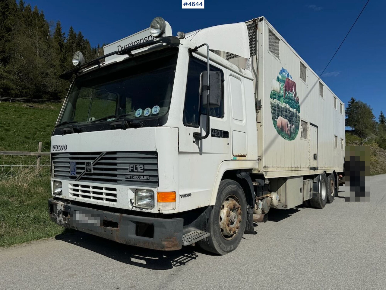 1997 Volvo FL12 6x2 Dyretransportbil - Camion bétaillère: photos 1 1997 Volvo FL12 6x2 Dyretransportbil - Camion bétaillère: photos 1