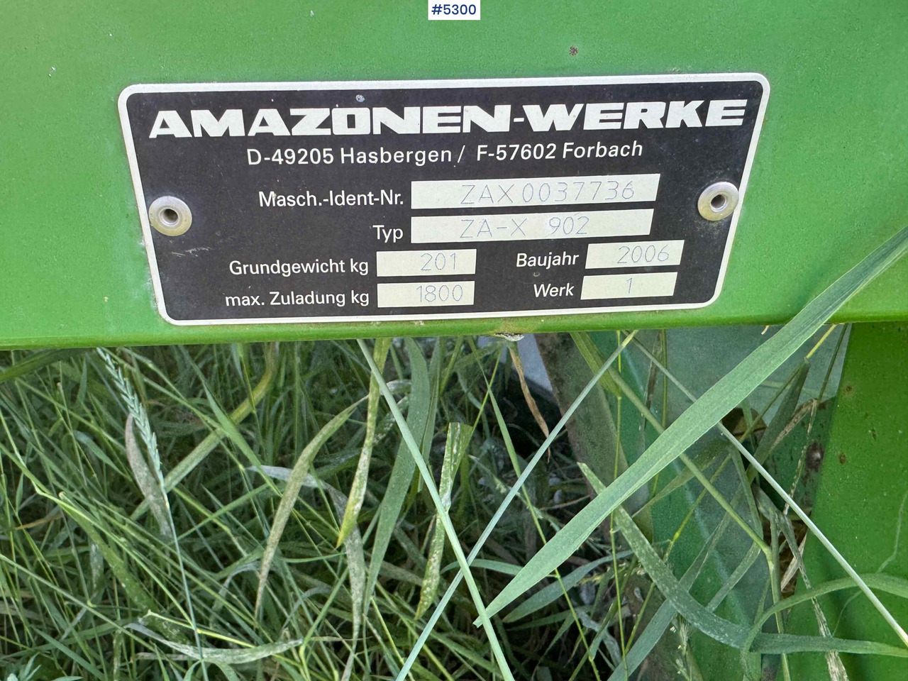 Distributeur d'engrais 2006 Amazone ZA-X Perfect S 350 fertilizer spreader: photos 6 Distributeur d'engrais 2006 Amazone ZA-X Perfect S 350 fertilizer spreader: photos 6