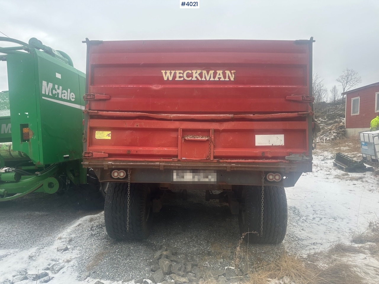 2006 Weckman WS120 traktorhenger m/ rundballegrinder og toppkarmer. - Remorque agricole: photos 4 2006 Weckman WS120 traktorhenger m/ rundballegrinder og toppkarmer. - Remorque agricole: photos 4