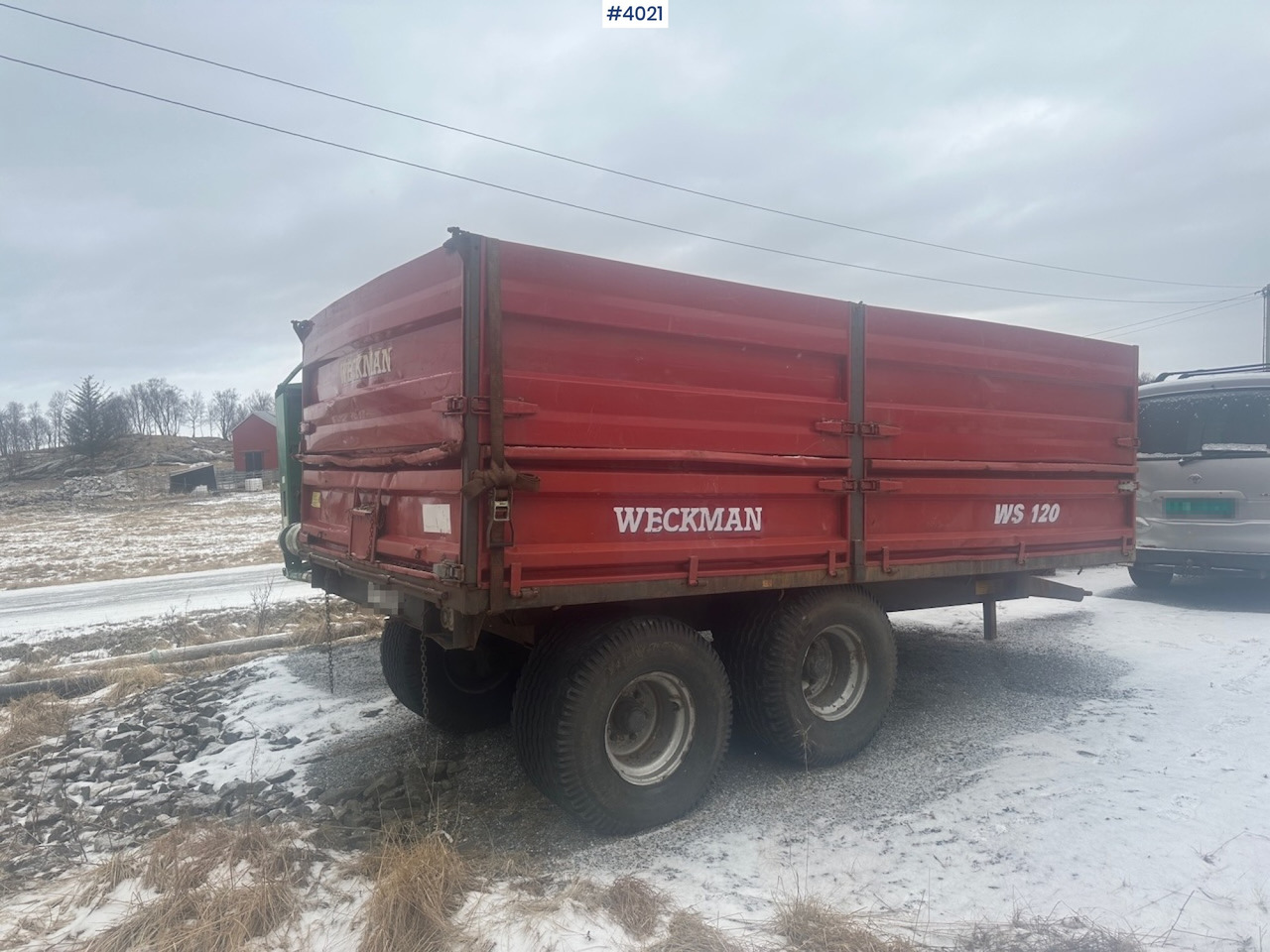 2006 Weckman WS120 traktorhenger m/ rundballegrinder og toppkarmer. - Remorque agricole: photos 5 2006 Weckman WS120 traktorhenger m/ rundballegrinder og toppkarmer. - Remorque agricole: photos 5