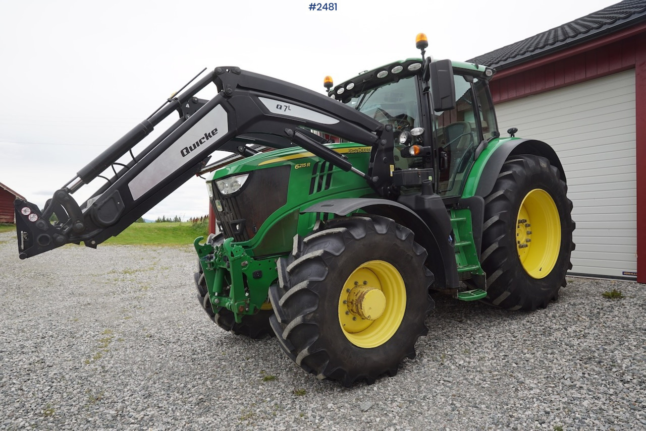 2017 John Deere 6215R w/Quicke loader and front hydraulics - Tracteur agricole: photos 2 2017 John Deere 6215R w/Quicke loader and front hydraulics - Tracteur agricole: photos 2