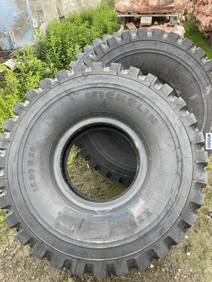 2018 Michelin XLZ 16.00 R20 Wheel Loader Tires - Pneu pour Chargeuse: photos 1 2018 Michelin XLZ 16.00 R20 Wheel Loader Tires - Pneu pour Chargeuse: photos 1