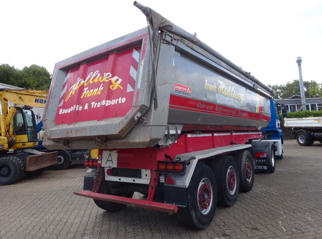 Langendorf Kippauflieger mit 3 Achsen Stahl - Semi-remorque benne: photos 4 Langendorf Kippauflieger mit 3 Achsen Stahl - Semi-remorque benne: photos 4
