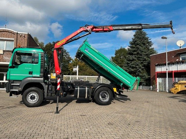 MAN 18.460 MEILLER 3SKipp PALFINGER PK 12002EH 4x2 - Camion benne, Camion grue: photos 4 MAN 18.460 MEILLER 3SKipp PALFINGER PK 12002EH 4x2 - Camion benne, Camion grue: photos 4