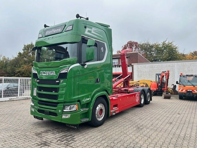 Scania S580 V8 MEILLER Abroller mit Lift+Lenkachse 6x2 - Camion ampliroll: photos 4 Scania S580 V8 MEILLER Abroller mit Lift+Lenkachse 6x2 - Camion ampliroll: photos 4