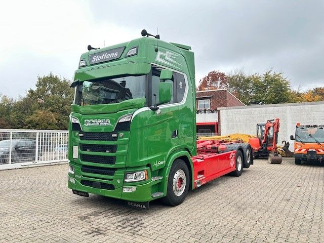 Scania S580 V8 MEILLER Abroller mit Lift+Lenkachse 6x2 - Camion ampliroll: photos 2 Scania S580 V8 MEILLER Abroller mit Lift+Lenkachse 6x2 - Camion ampliroll: photos 2