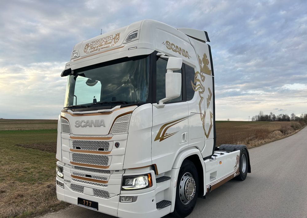 Tracteur routier Scania R500 FULL AIR 2019 10x poduszki KLIMA POSTOJOWA / RETARDER / FULL SPOJLER / TOP STAN / od jedynego właściciela ! HYDRAULIKA spod beczki spożywczej ! / do wywrotu ruchomej podłogi beczki TOP TOP
