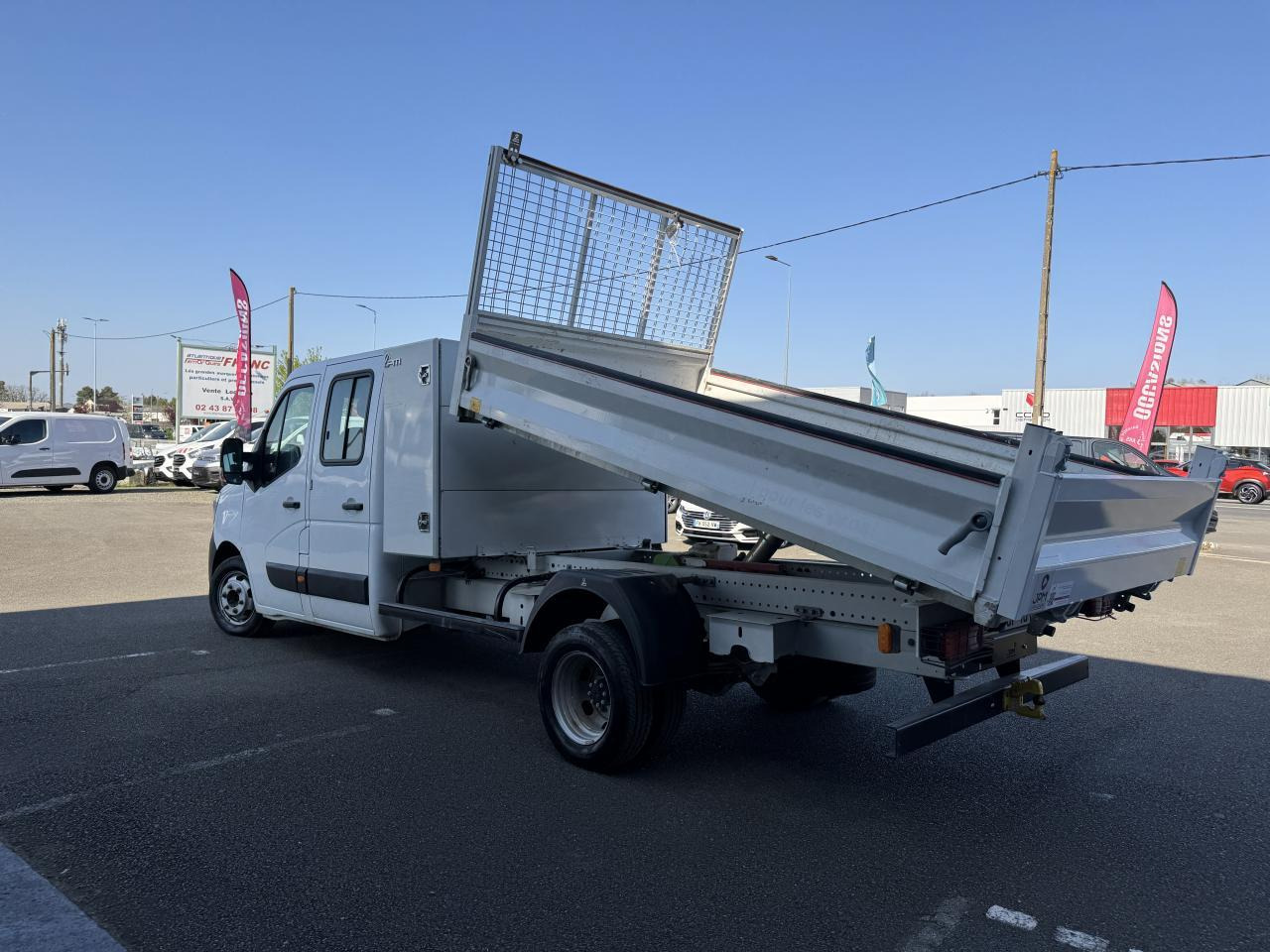 Utilitaire benne Renault Master combi RENAULT 3T5 BENNE + COFFRE RJ DOUBLE CABINE 6 PL 2.3 DCI 130 CH CONFORT + GPS + REGUL + CLIM: photos 7