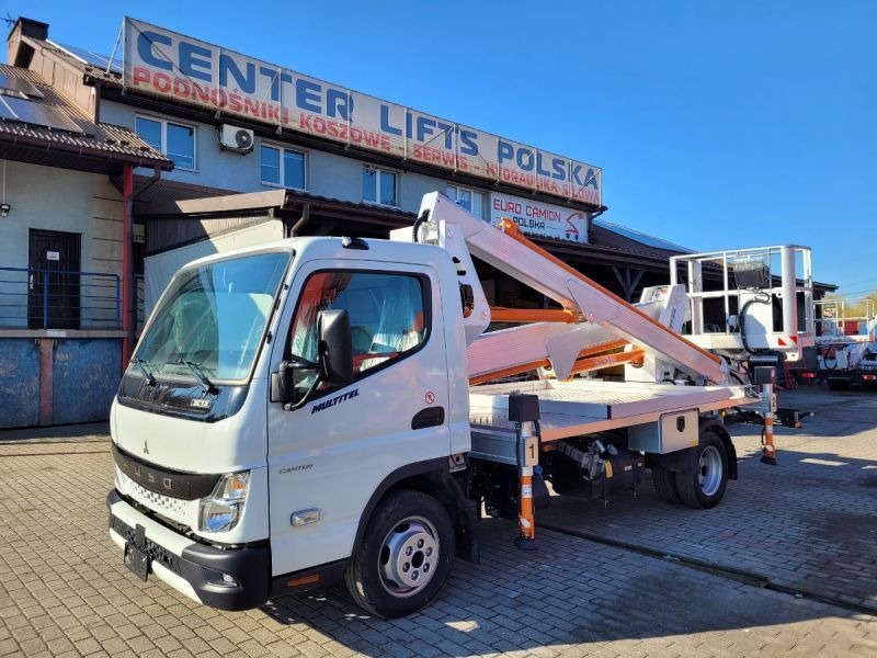 Mitsubishi Canter Fuso 3C13 podnośnik koszowy 20 m Multitel MXE200 bucket truck boom lift - Camion avec nacelle: photos 1 Mitsubishi Canter Fuso 3C13 podnośnik koszowy 20 m Multitel MXE200 bucket truck boom lift - Camion avec nacelle: photos 1