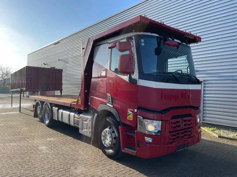 Renault T 460 / VOLLEDIG LUCHT GEVEERD / ALU VELGEN / HANDGESCHAKELD / LOW KM / - Camion plateau: photos 2 Renault T 460 / VOLLEDIG LUCHT GEVEERD / ALU VELGEN / HANDGESCHAKELD / LOW KM / - Camion plateau: photos 2