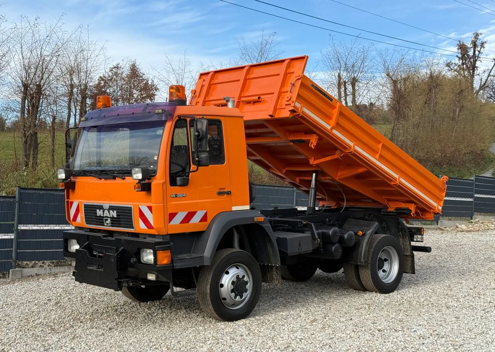 MAN * MAN 14-220 * Kiper Wywrotka Meiller * 4x4 * Zimowe Utrzymanie * Unimog * - Camion benne: photos 1 MAN * MAN 14-220 * Kiper Wywrotka Meiller * 4x4 * Zimowe Utrzymanie * Unimog * - Camion benne: photos 1