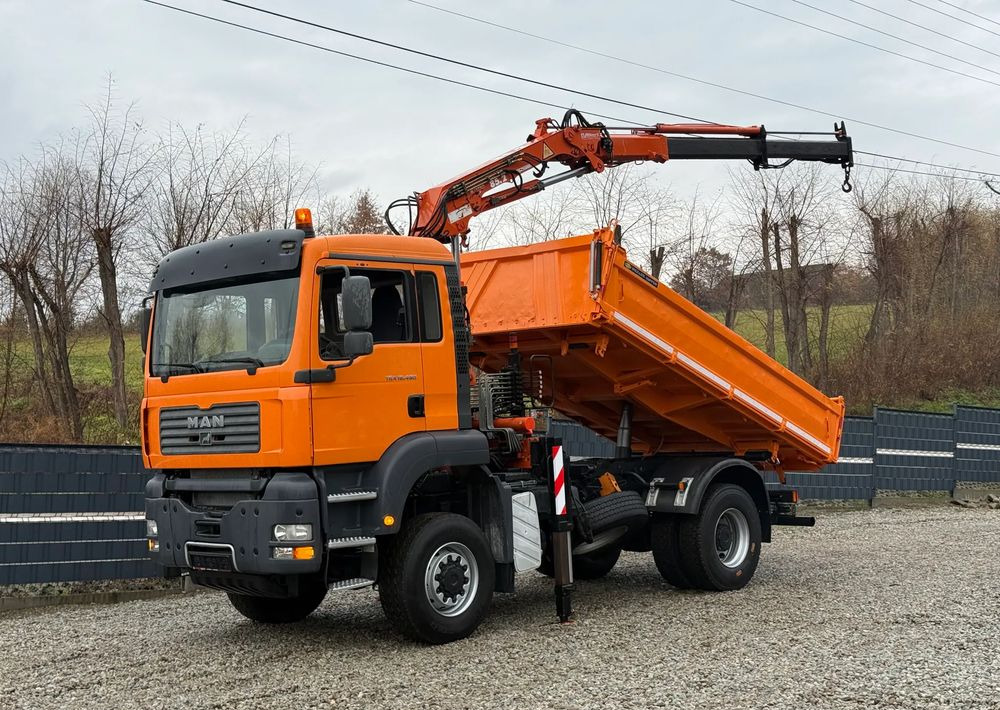 MAN * MAN 18 480 * KIPER WYWROTKA * 4x4 * HDS ATLAS 85* STAN BARDZO DOBRY * Sprowadzony - Camion benne: photos 1 MAN * MAN 18 480 * KIPER WYWROTKA * 4x4 * HDS ATLAS 85* STAN BARDZO DOBRY * Sprowadzony - Camion benne: photos 1