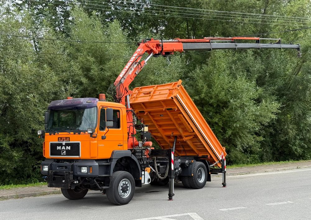 MAN * MAN FE 410 A * Kiper Wywrotka * 4x4 * HDS ATLAS 190 * Sprowadzony* Bardzo Dobry Stan * - Camion benne: photos 2 MAN * MAN FE 410 A * Kiper Wywrotka * 4x4 * HDS ATLAS 190 * Sprowadzony* Bardzo Dobry Stan * - Camion benne: photos 2