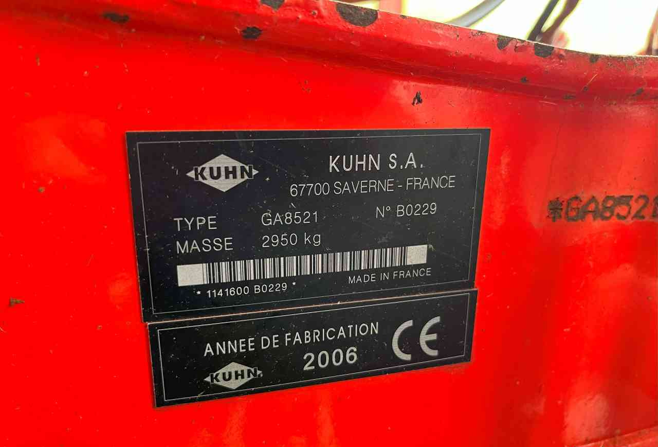 Kuhn GA 8521 zwadhark zwiller rugger rake weidebouwmachines - Faneuse: photos 5 Kuhn GA 8521 zwadhark zwiller rugger rake weidebouwmachines - Faneuse: photos 5