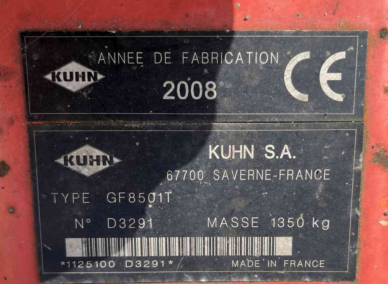 Kuhn GF 8501T Tedder Schudder Kreiselheuer weidebouwmachines - Faneuse: photos 4 Kuhn GF 8501T Tedder Schudder Kreiselheuer weidebouwmachines - Faneuse: photos 4