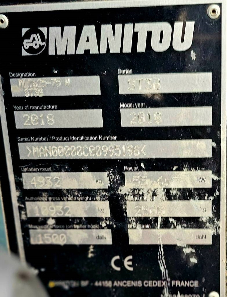 Chariot télescopique Manitou MLT 625 -75H CLASSIC: photos 13