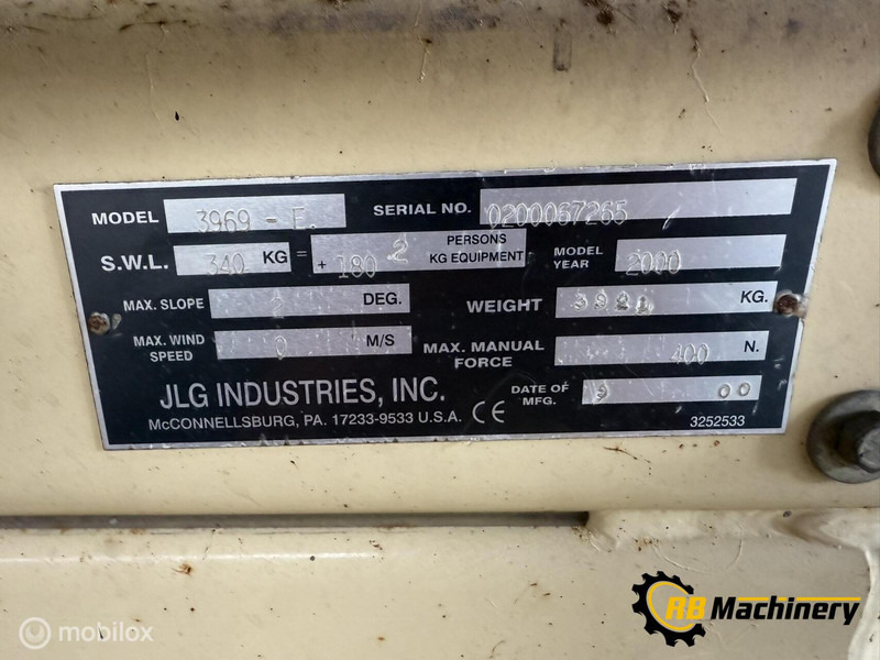 Onbekend merken JLG 3969 - Nacelle ciseaux: photos 4 Onbekend merken JLG 3969 - Nacelle ciseaux: photos 4
