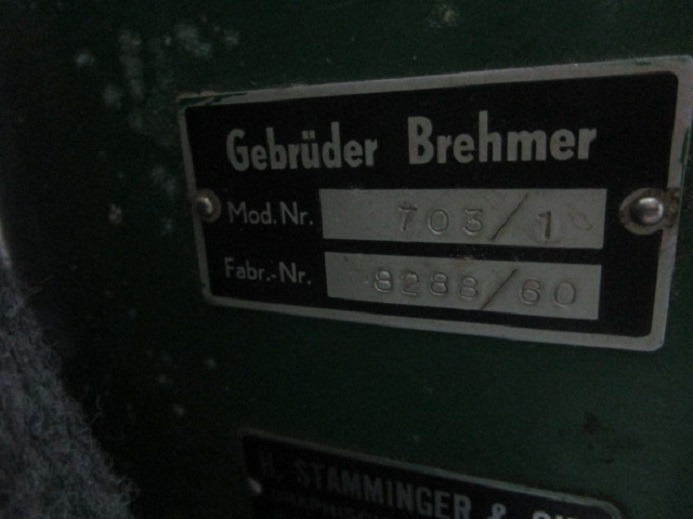 GEBRÜDER BREHMER 703/1 - Machine d'impression: photos 4 GEBRÜDER BREHMER 703/1 - Machine d'impression: photos 4
