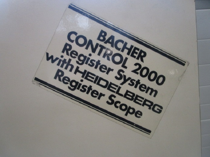 PLATTENSTANZE BACHER 2005.01 - Machine d'impression: photos 5 PLATTENSTANZE BACHER 2005.01 - Machine d'impression: photos 5