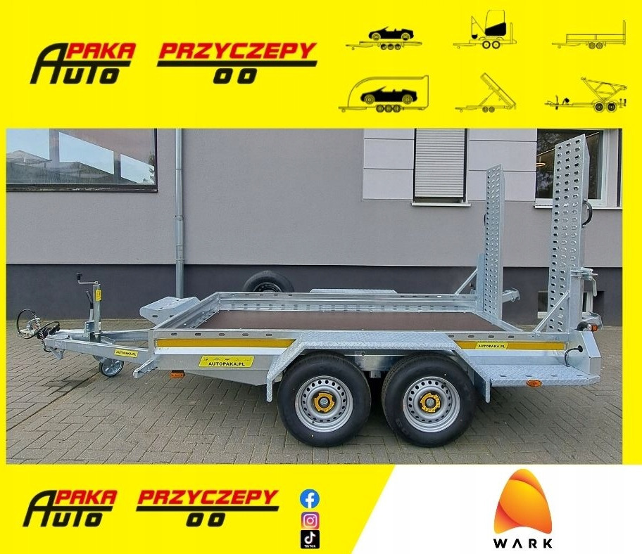 PRZYCZEPA LAWETA DO MINIKOPARKI POD KOPARKĘ 315 x 150 cm, 2700KG / MINI EXCAVATOR TRANSPORTER TRAILER 2700KG - Remorque porte engin: photos 1 PRZYCZEPA LAWETA DO MINIKOPARKI POD KOPARKĘ 315 x 150 cm, 2700KG / MINI EXCAVATOR TRANSPORTER TRAILER 2700KG - Remorque porte engin: photos 1