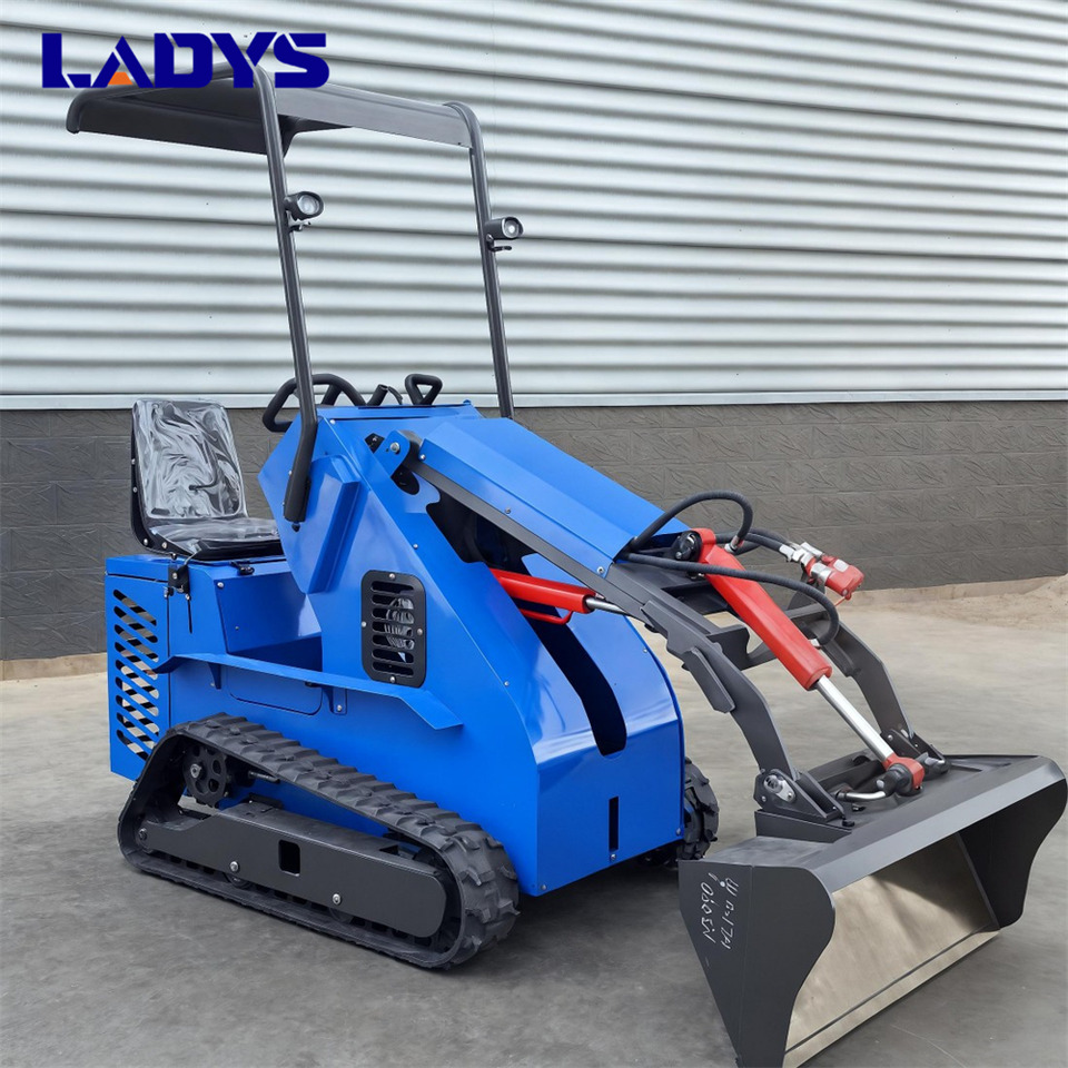 LADYS Free Shipping Mini Skid Steer Loader Compact Track Electric/Diesel Chinese Mini Skid Steer Loader For Sale With Mini Skid Steer Attachments 4 In 1 Bucket - Mini chargeuse: photos 5 LADYS Free Shipping Mini Skid Steer Loader Compact Track Electric/Diesel Chinese Mini Skid Steer Loader For Sale With Mini Skid Steer Attachments 4 In 1 Bucket - Mini chargeuse: photos 5