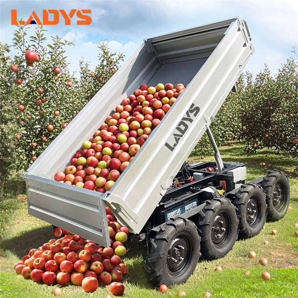 Quadricycle neuf LADYS Electric Remote Control Transporter Agricultural Orchard Farm Electric Utv Material Handling Equipment All Terrain Transport Vehicle: photos 6