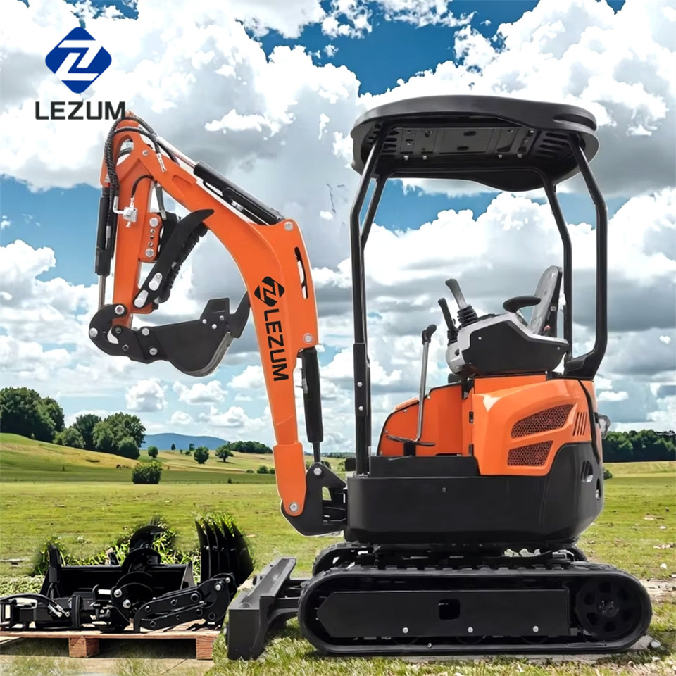 LEZUM DY18 Mini Excavator Digger Miniexcavadora EPA Kubota Engine Mini Excavator For Sale With Mini Excavator Attachment Set - Pelle sur chenille: photos 3 LEZUM DY18 Mini Excavator Digger Miniexcavadora EPA Kubota Engine Mini Excavator For Sale With Mini Excavator Attachment Set - Pelle sur chenille: photos 3