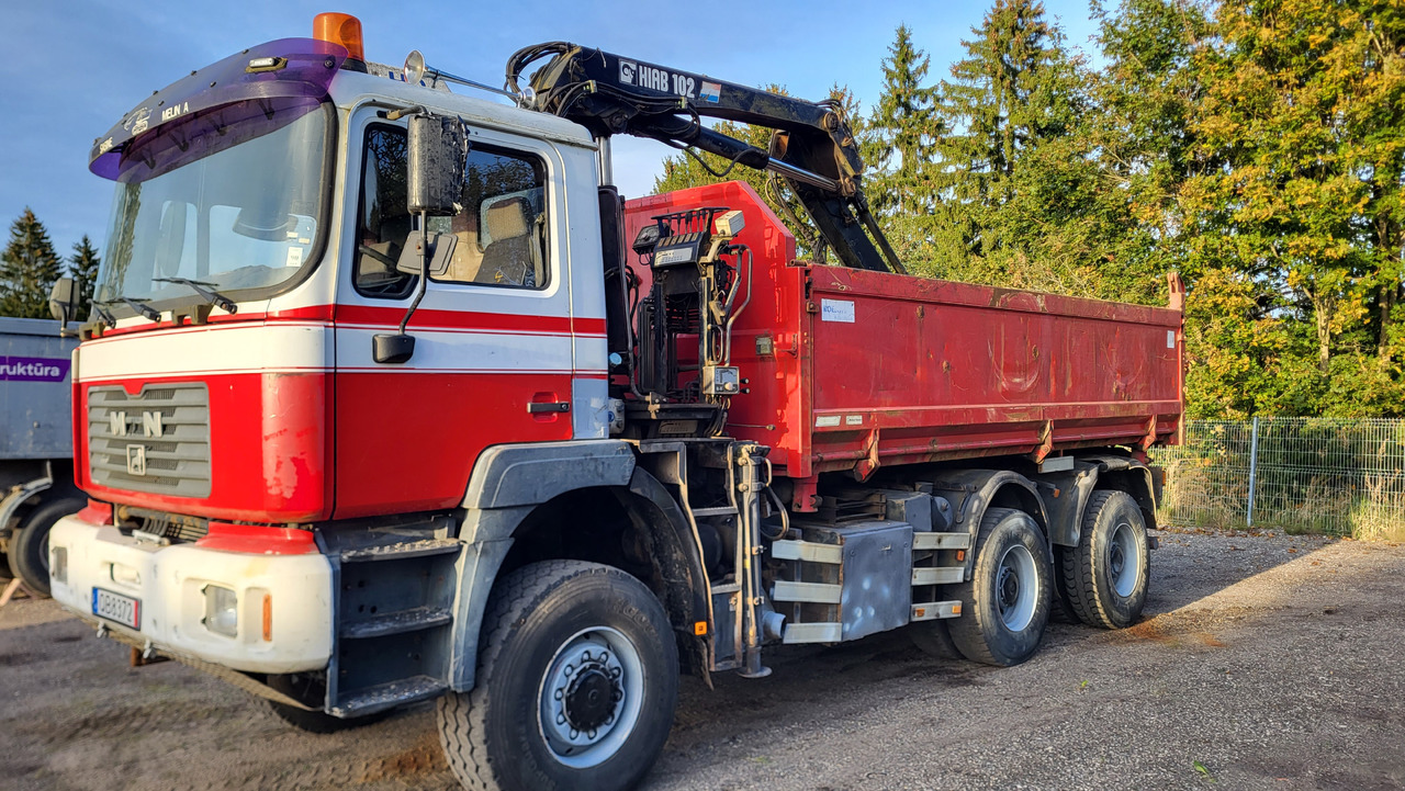 MAN 33.414 6X6 HIAB 102 33.414 - Camion benne: photos 1 MAN 33.414 6X6 HIAB 102 33.414 - Camion benne: photos 1