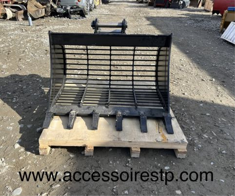 Godet squelette pour 7T à 10T - axe 50 mm - Godet de tri pour Engins de chantier: photos 1 Godet squelette pour 7T à 10T - axe 50 mm - Godet de tri pour Engins de chantier: photos 1